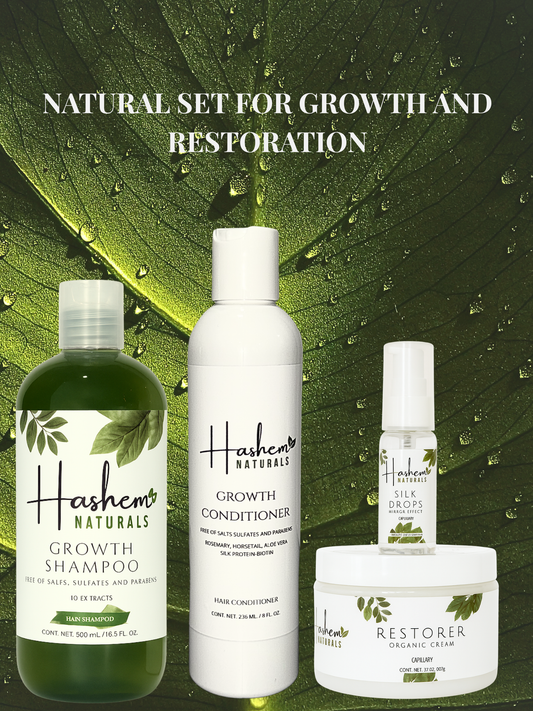NATURAL SET FOR GROWTH AND RESTORATION IN 4 STEPS
